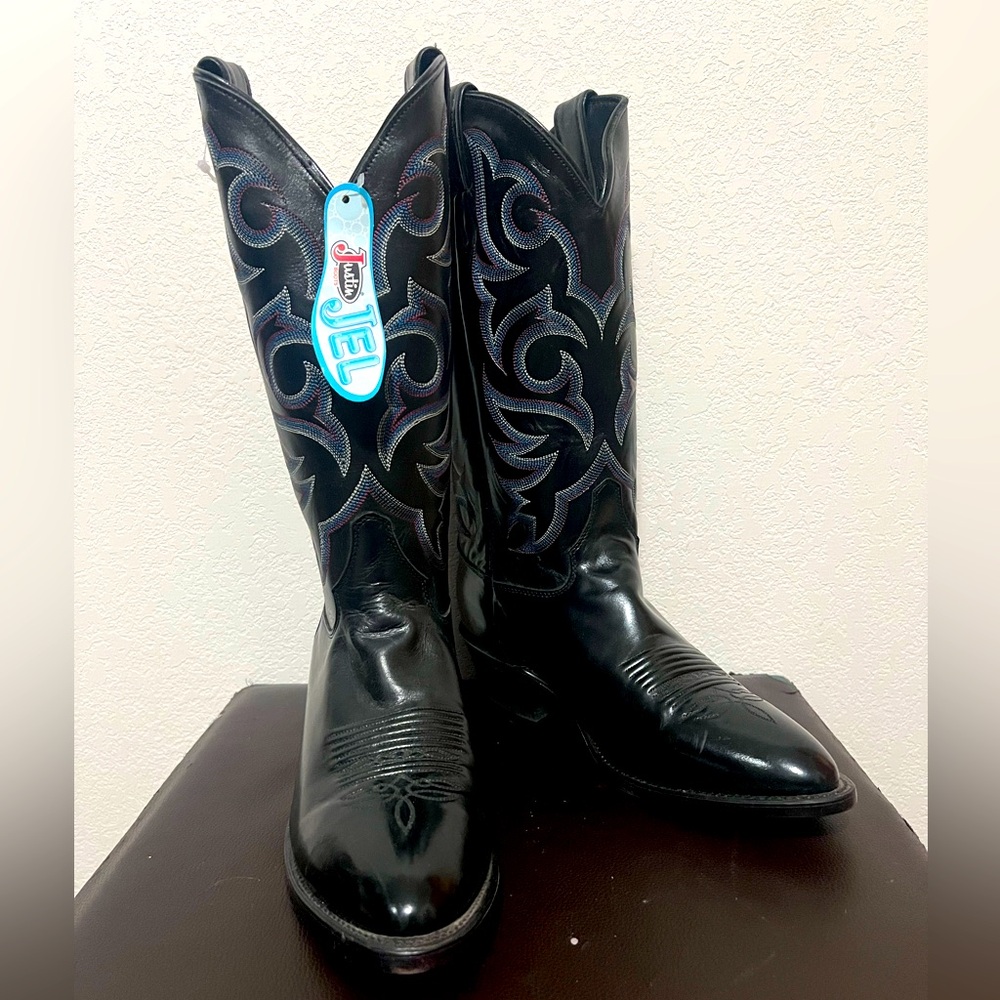 JUSTIN Pointed toe cowboy boots 9